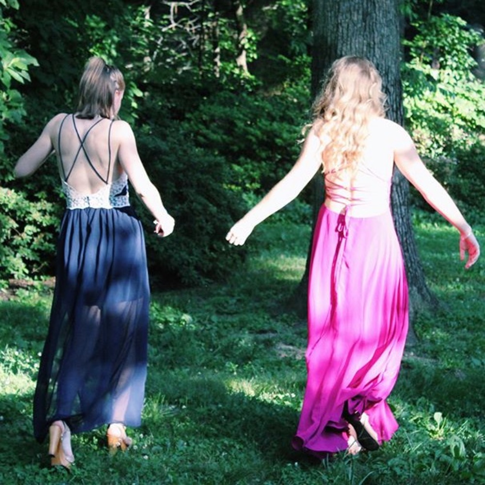 Maxi dress (left)